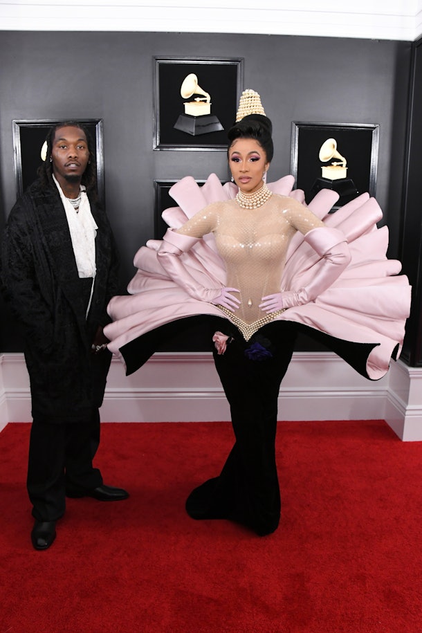 Cardi b grammys 2019 red carpet Clearance