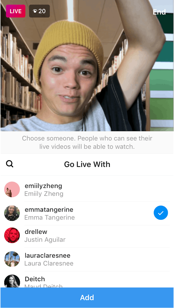How To Go Live With A Friend On Instagram & Stream Your ... - 610 x 1080 png 114kB