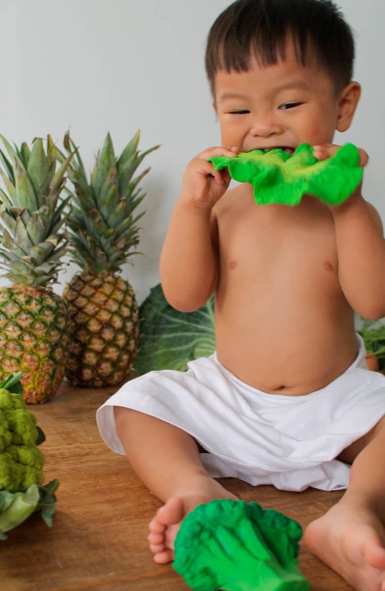 kale baby teether