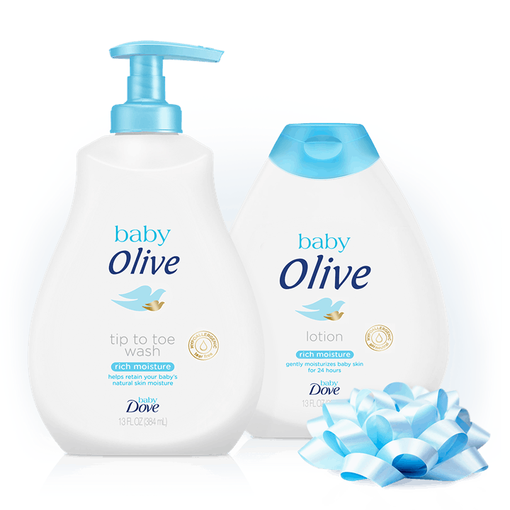 Personalized Baby Dove Soap & Lotion Bottles Are The Perfect Baby