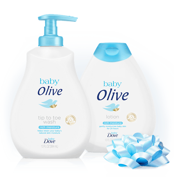 Personalized Baby Dove Soap & Lotion Bottles Are The Perfect Baby