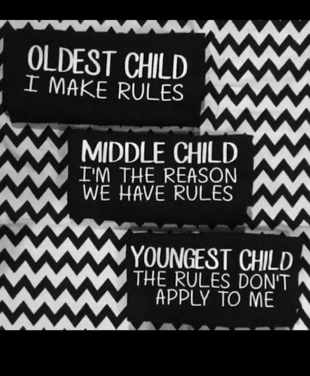 Oldest Child I Make The Rules Middle Child I M The Reason We