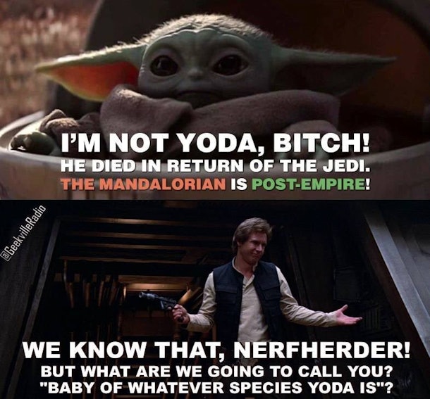 20 Baby Yoda Memes Because It's The Real Star Of 'The Mandalorian'