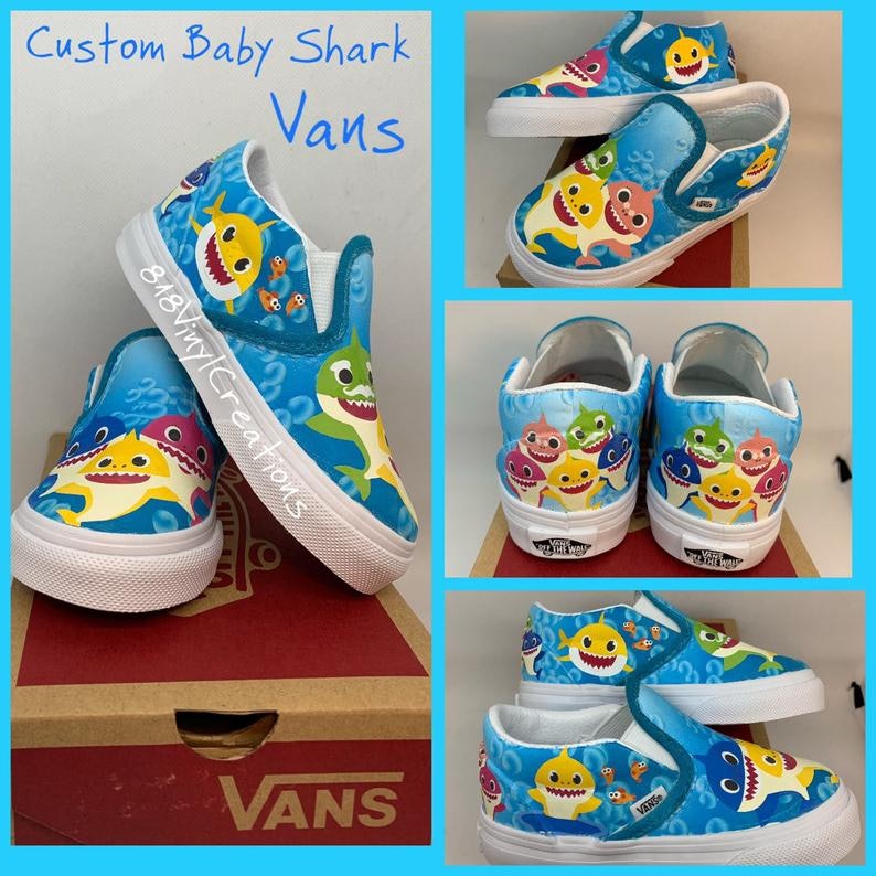 baby shark custom shoes
