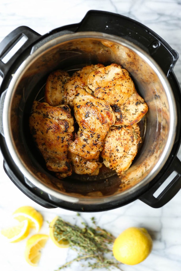 Instant Pot Lemon Chicken Thighs is an easy chicken chicken Instant Pot recipe to make. 