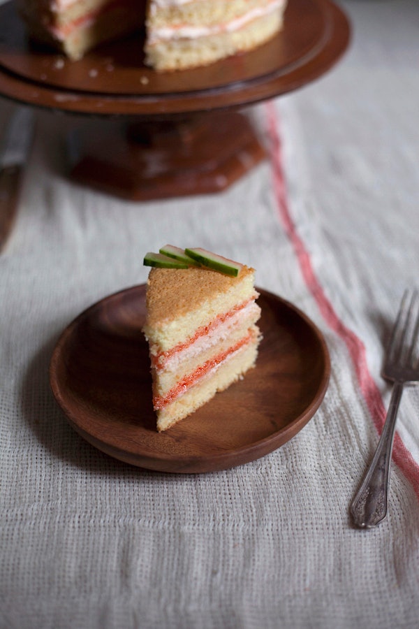 Watermelon sponge cake is one recipe you can make to use up your watermelon. 
