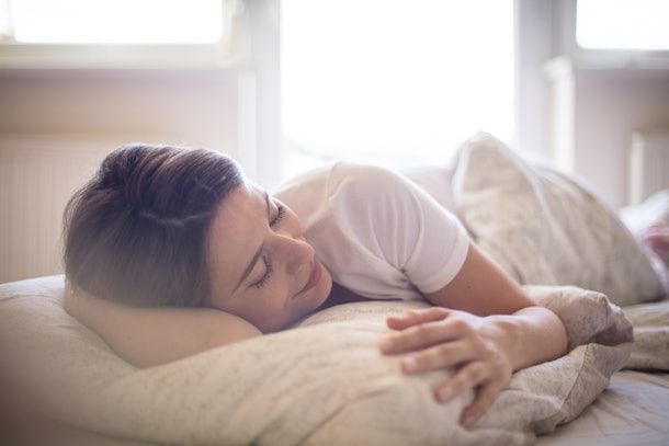 There's nothing better than a lie in. Woman sleeping in bed.